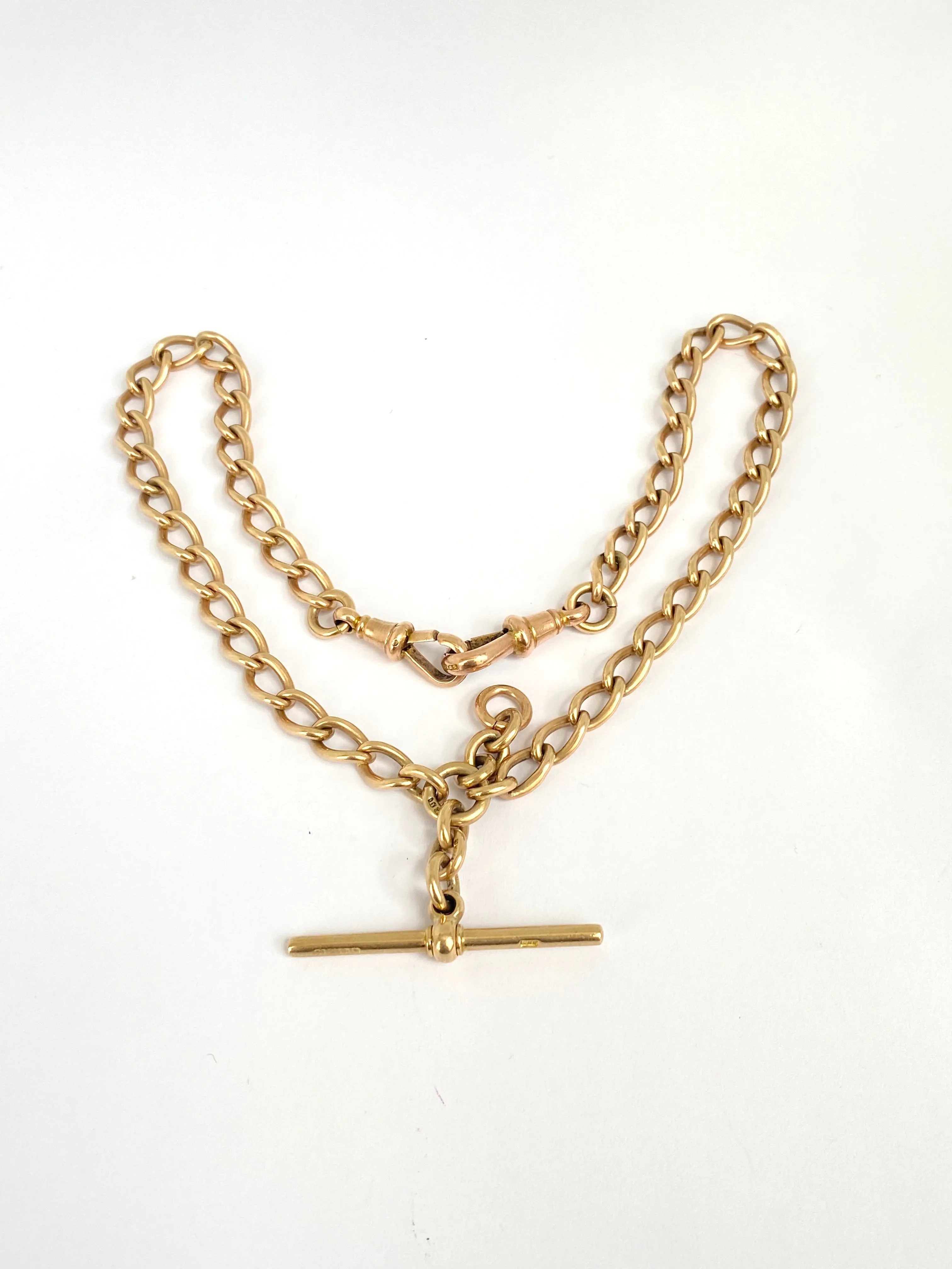 14.5 inch, Victorian 9ct Gold Albert Watch Chain (31.43g) Hallmarked 9ct Gold, Birmingham, 1901