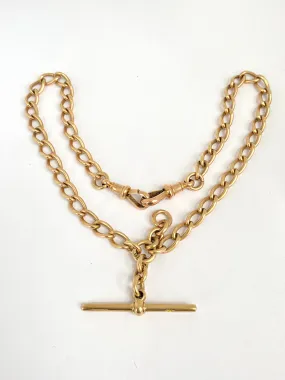 14.5 inch, Victorian 9ct Gold Albert Watch Chain (31.43g) Hallmarked 9ct Gold, Birmingham, 1901