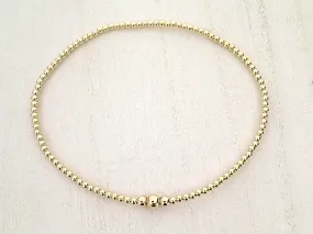 14kt Gold Filled Stretch Bracelet - Style 3 Medium