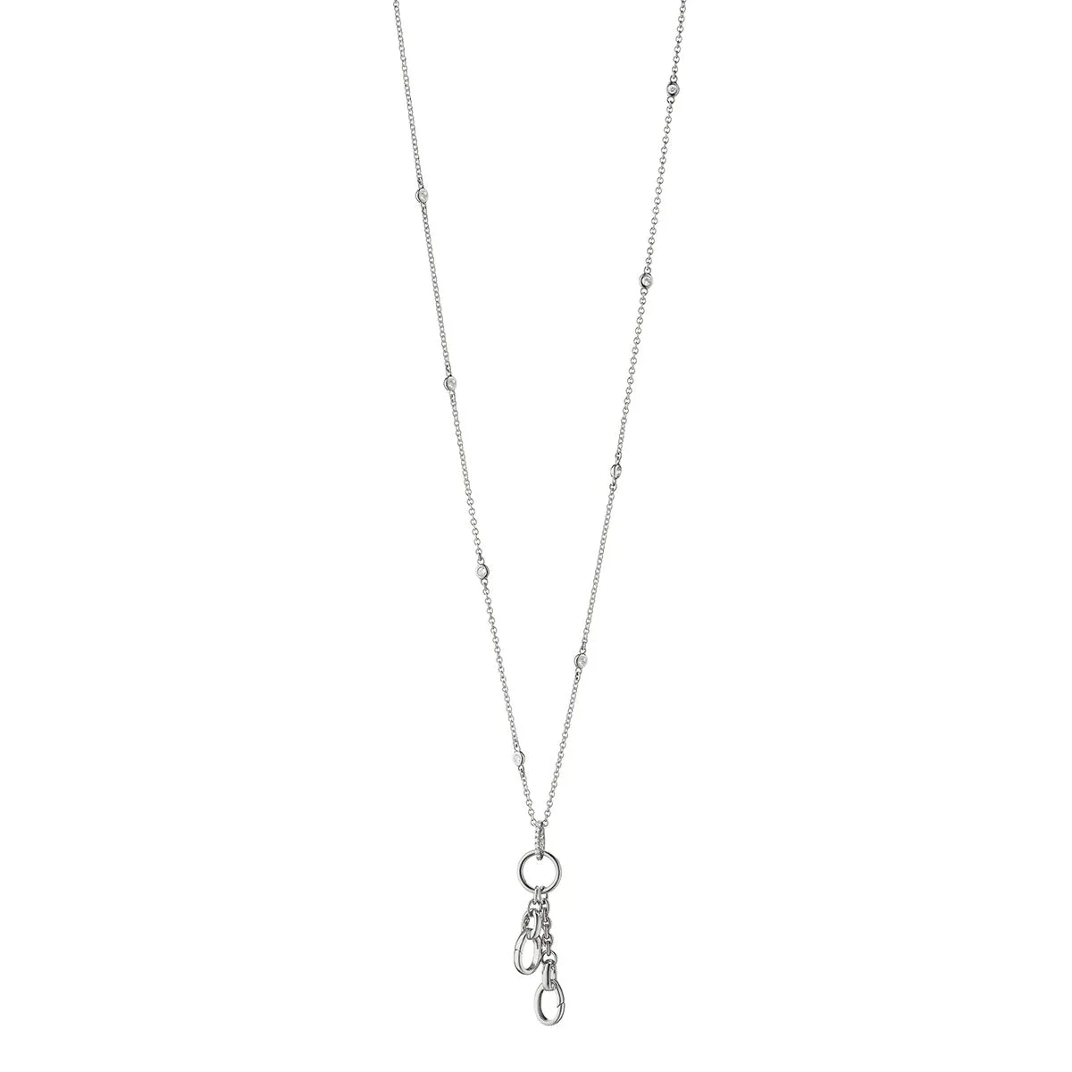 18-Inch Design Your Own White Sapphire Charm Chain Necklace