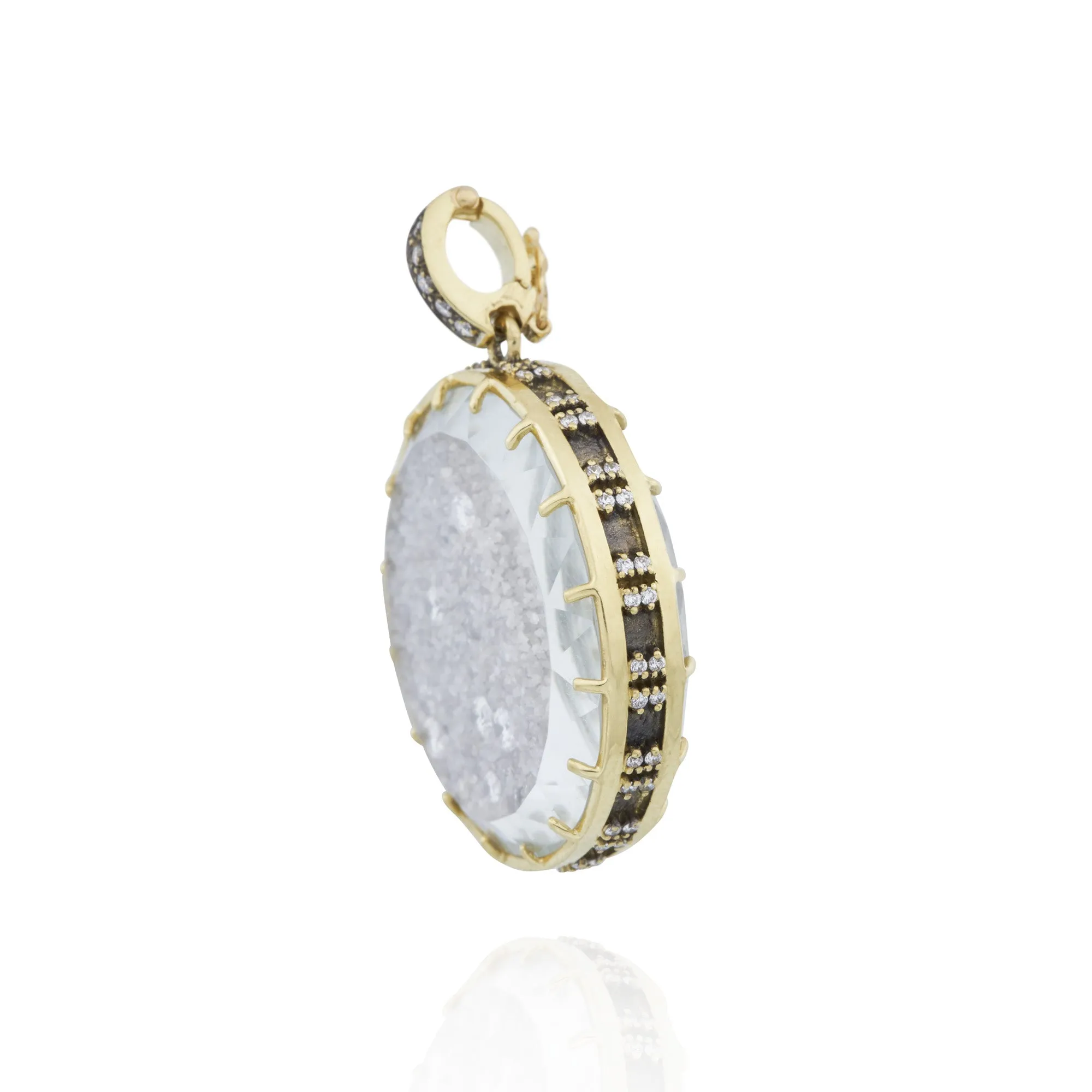 18kt White Diamond Diamond Dust Charm