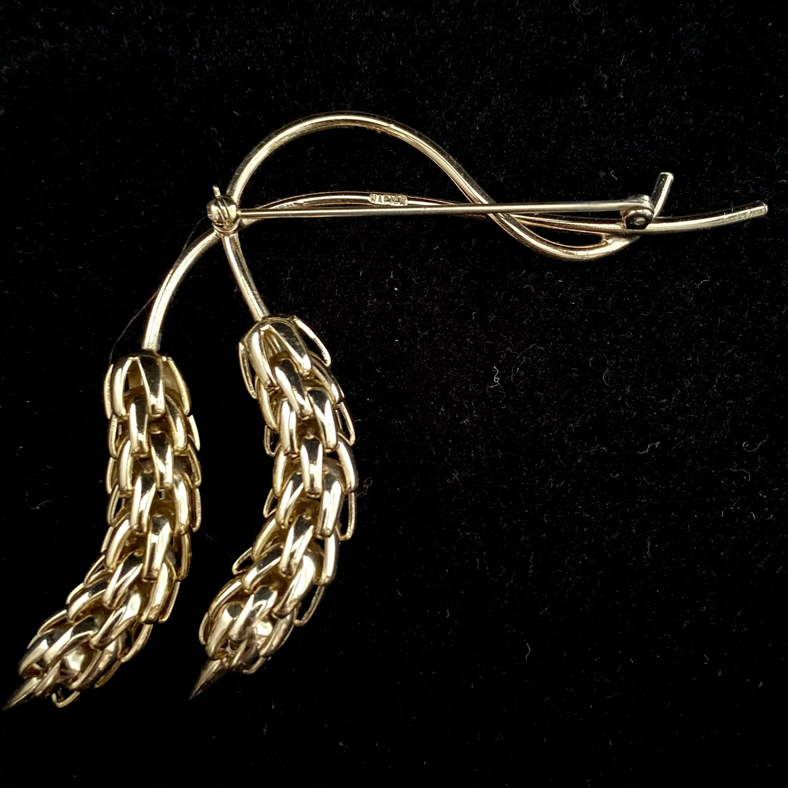 1970s Napier Wheat Brooch