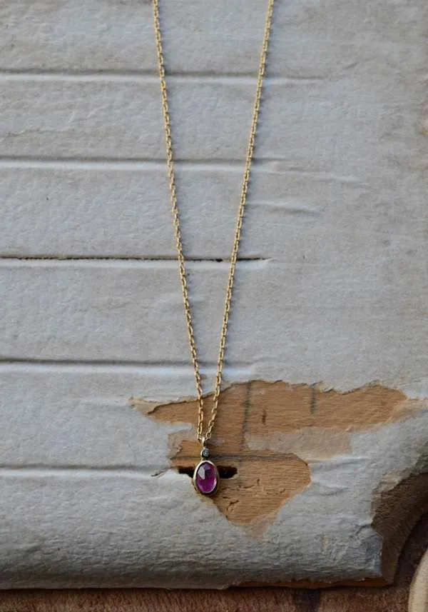 5 OCTOBRE - Aby Necklace - Pink Sapphire