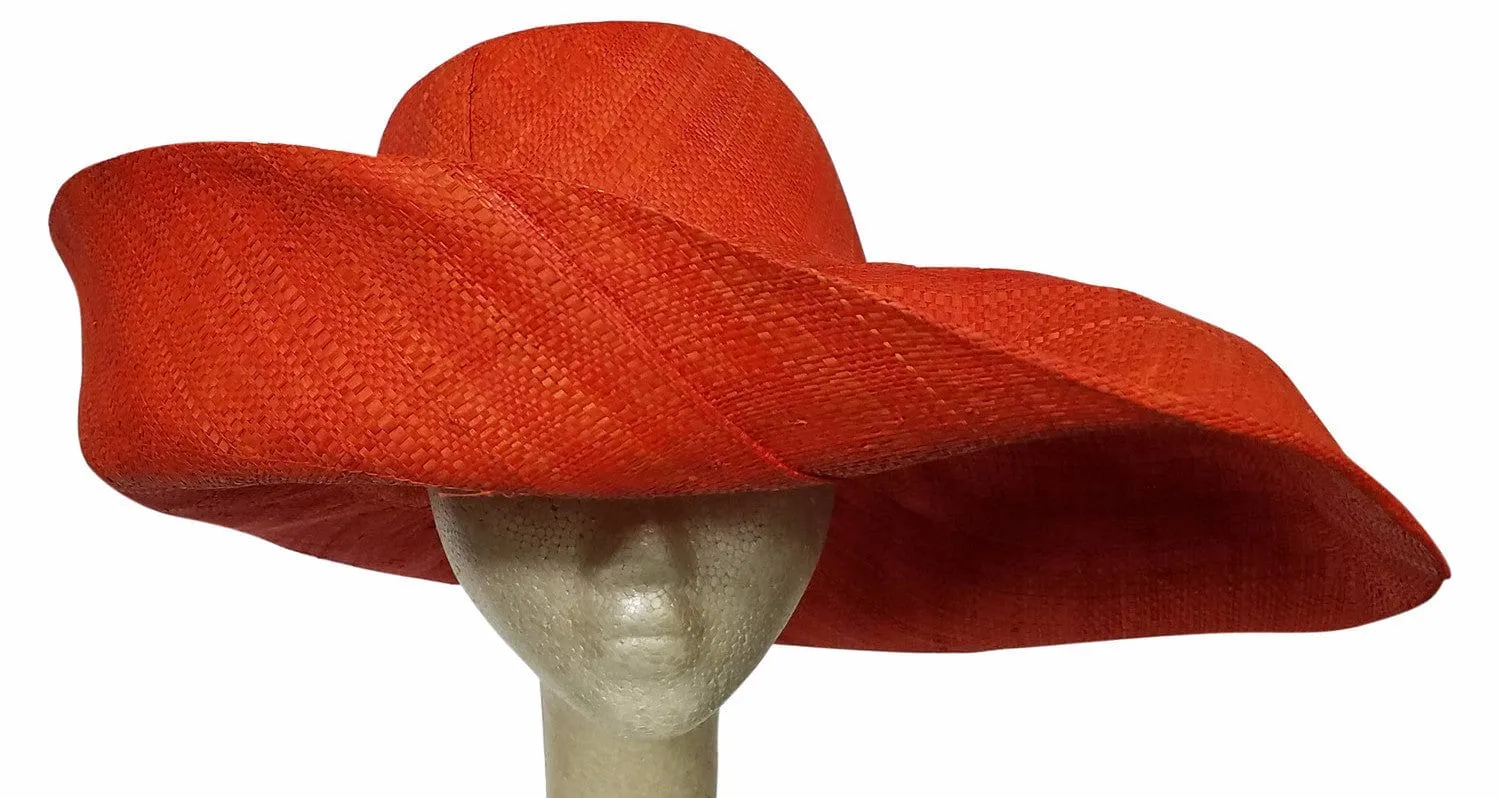 Abena: Madagascar Big Brim Raffia Sun Hat