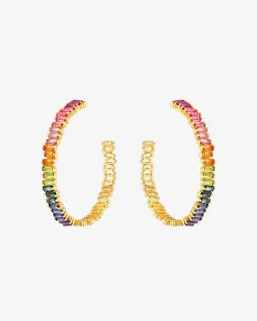 Amalfi Horizontal Rainbow Milli Hoops