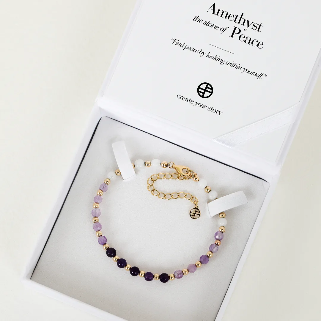 Amethyst Ombre Bracelet - Stone of Peace