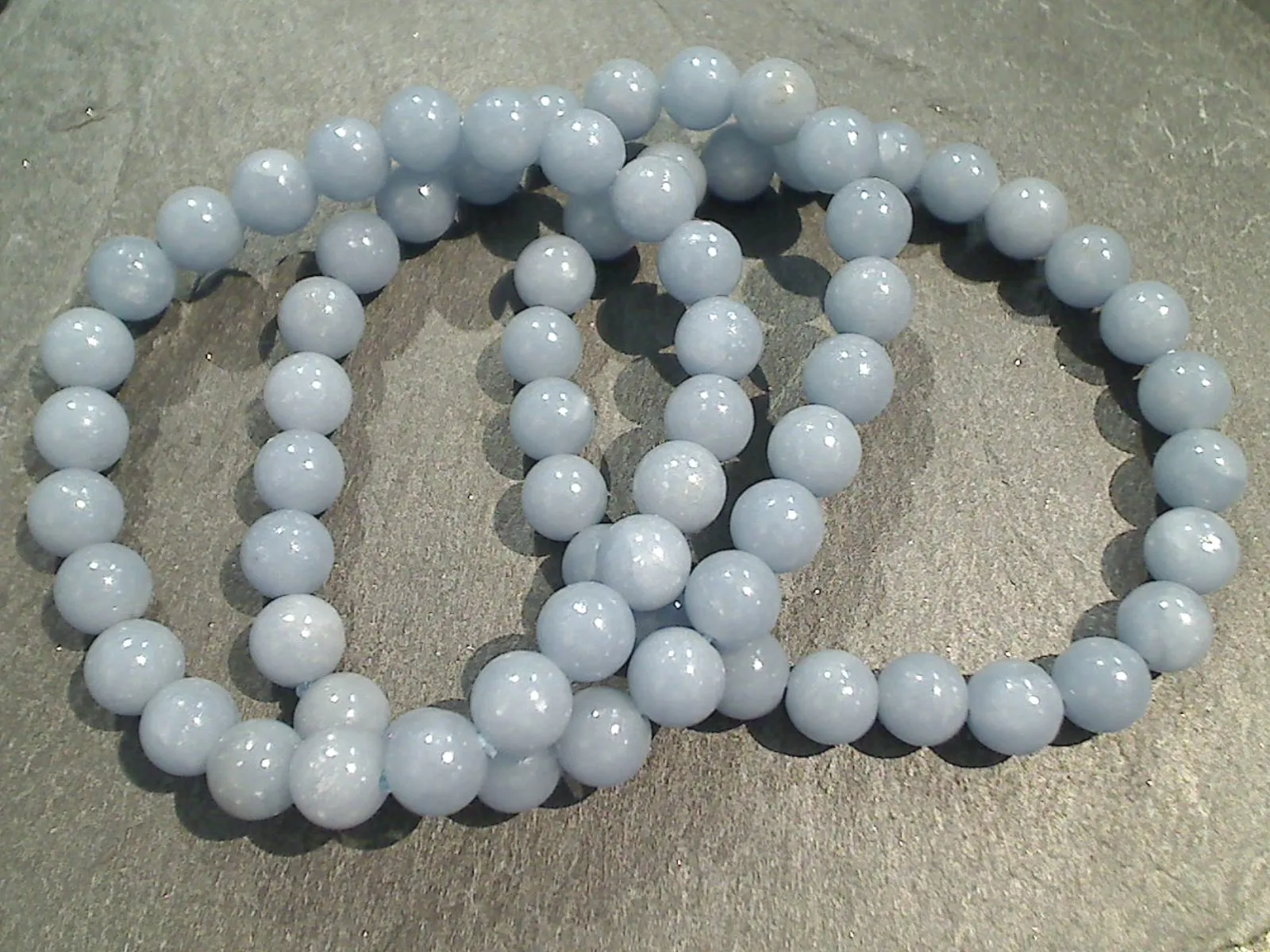 Angelite 8MM Stretch Bracelet