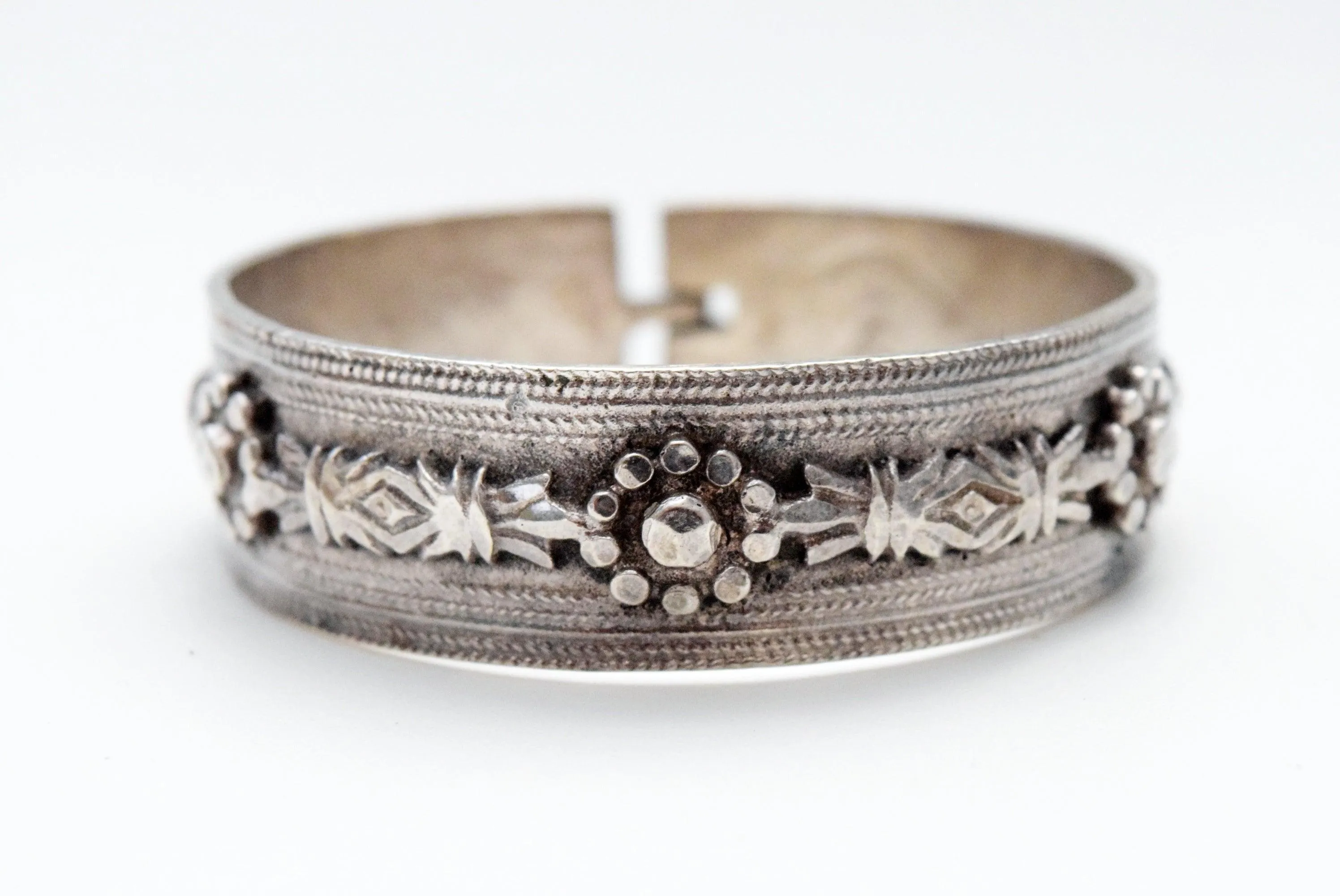 Antique Choui Silver Bracelet with French Hallmark