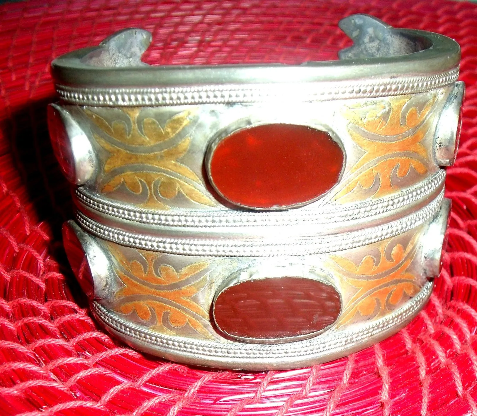 ANTIQUE SILVER AND GOLD BRACELET