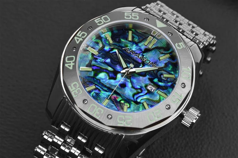 ARAGON Charger Abalone Automatic 50mm A146SLV