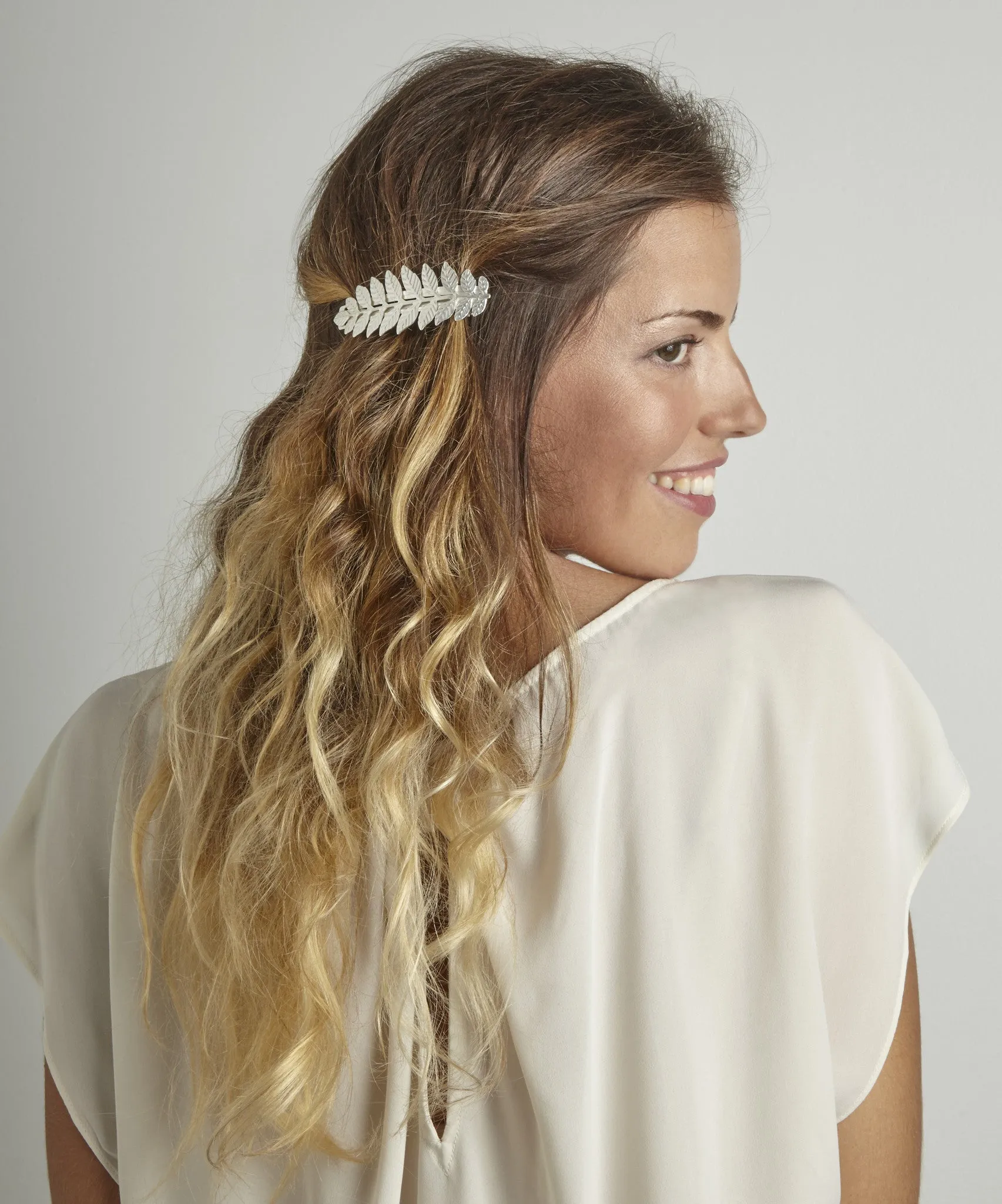 Athena Leaf Barrette