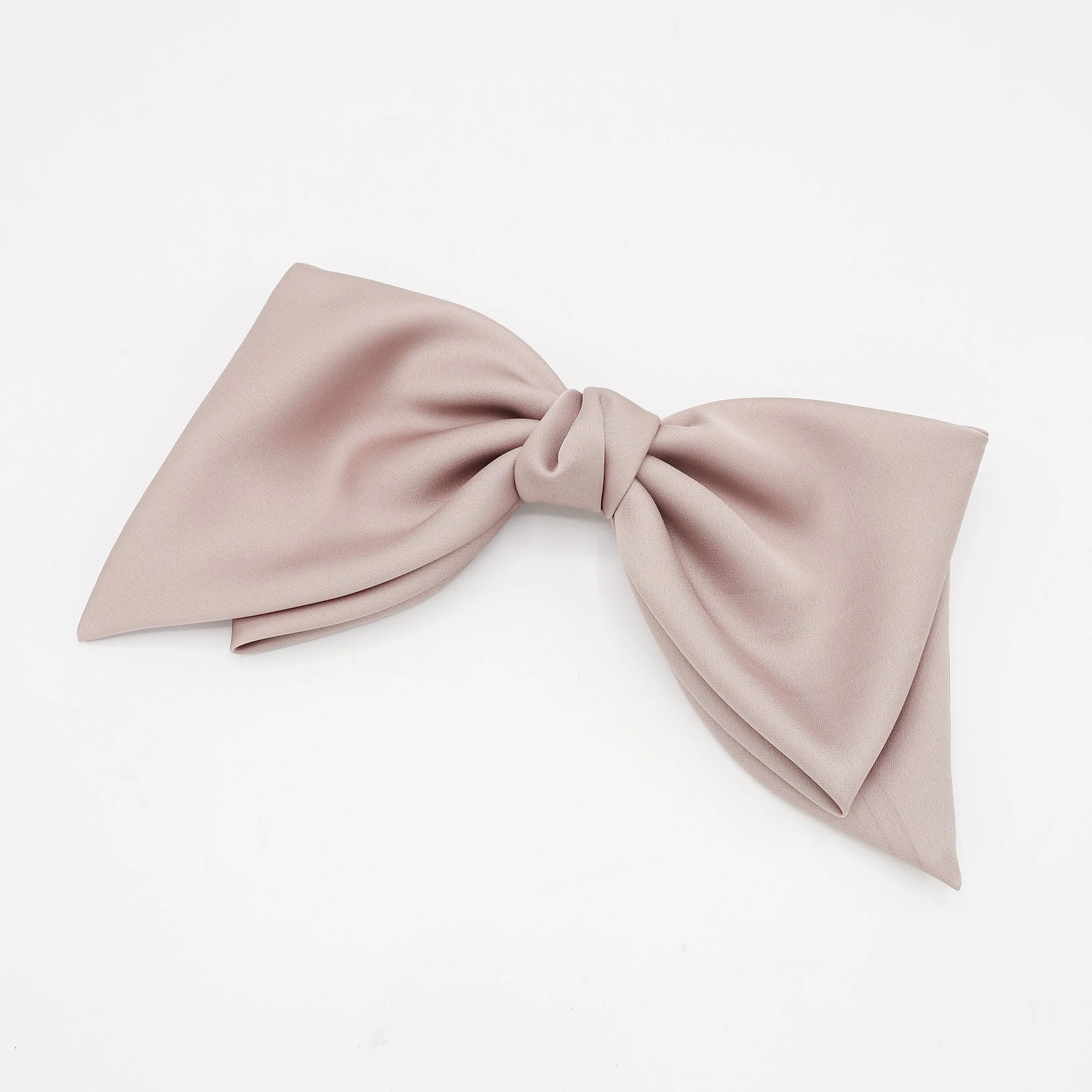 Aura satin hair bow big women french barrette  french barrette women hair accessory