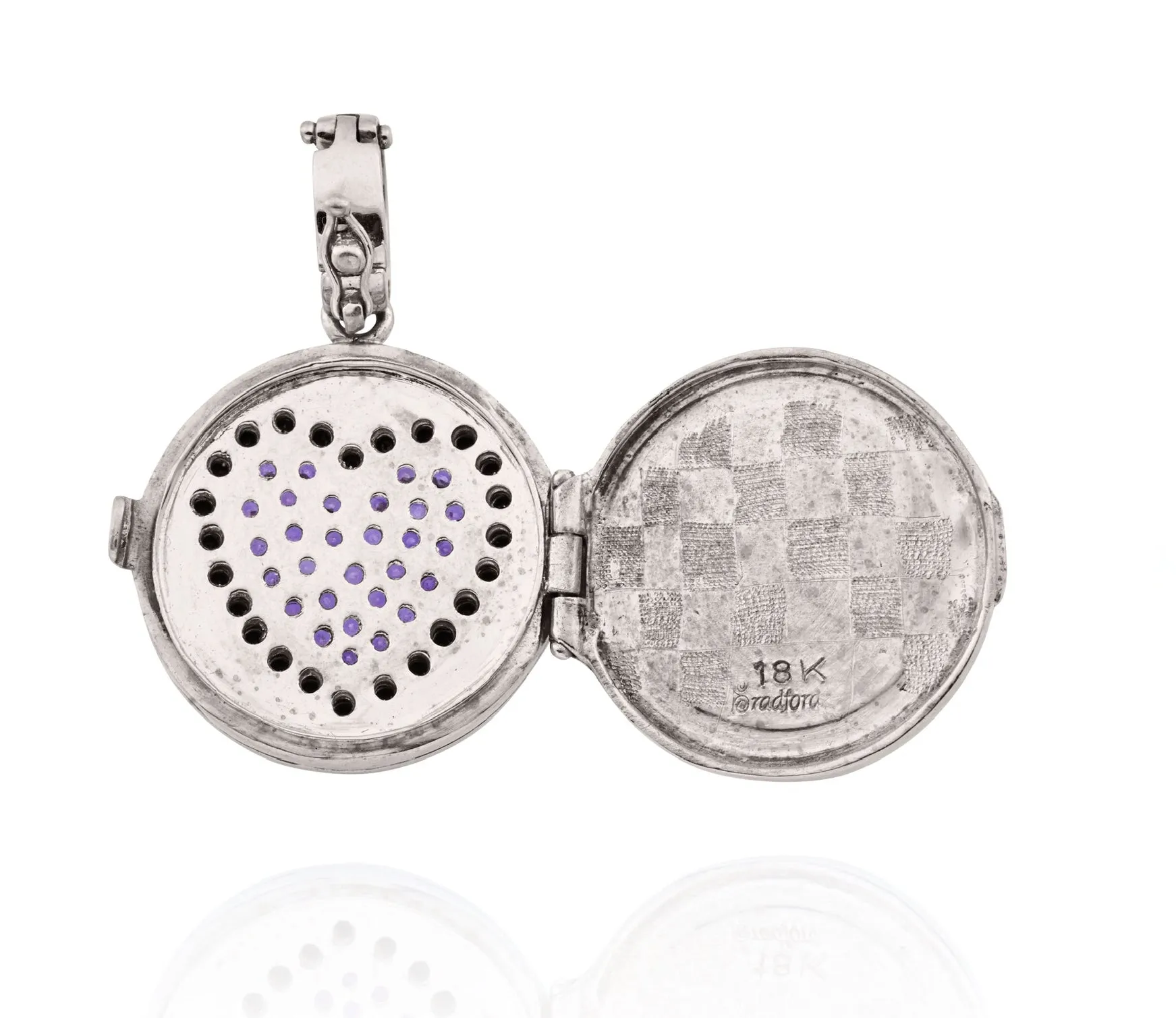 Award-Winning Sapphire and Diamond Love Locket Small