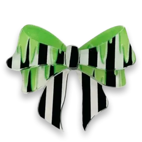 Beetlejuice bow - mini brooch - Set of 2