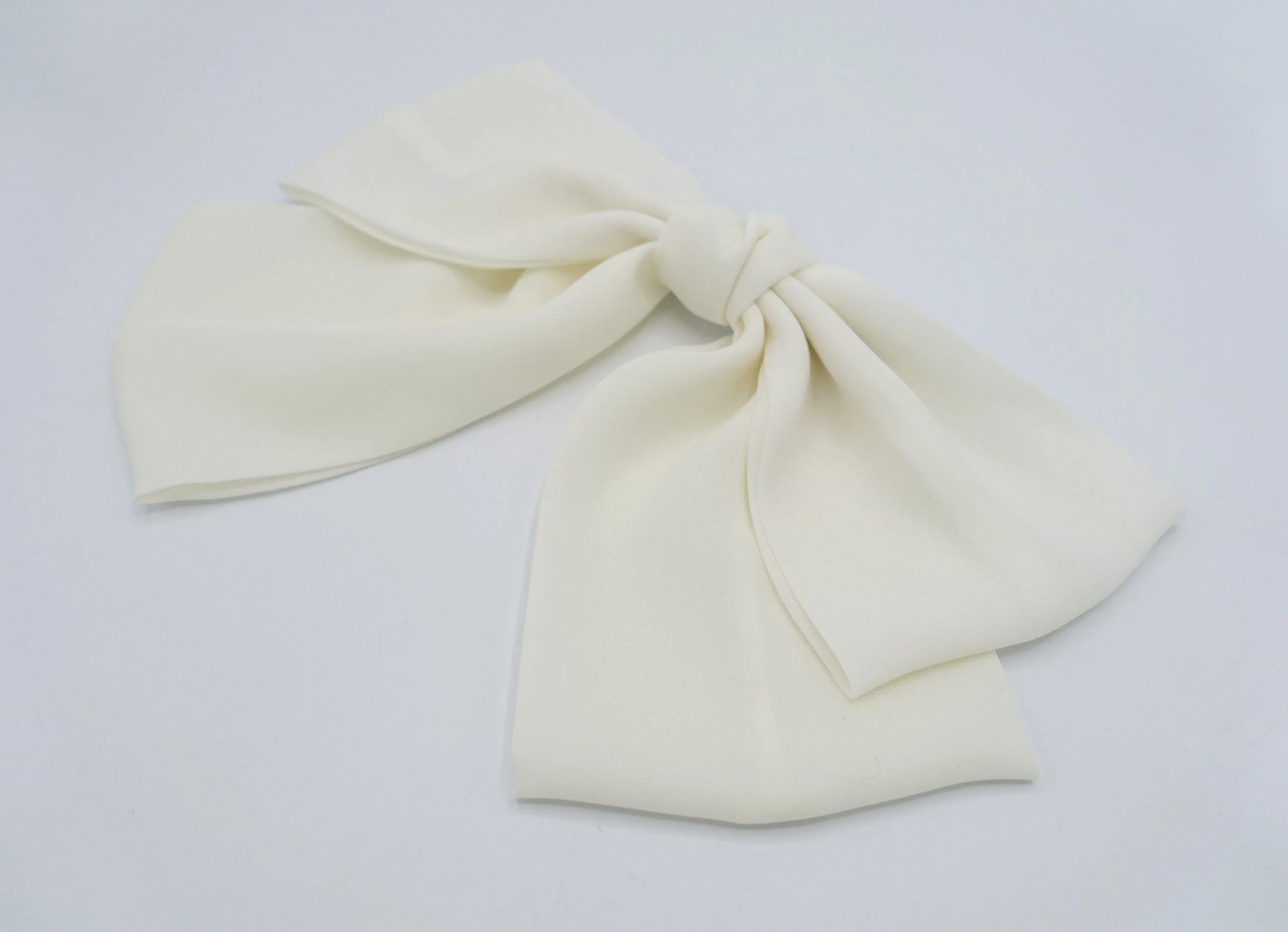 big hair bow, drape hair bow, chiffon hair bow for women