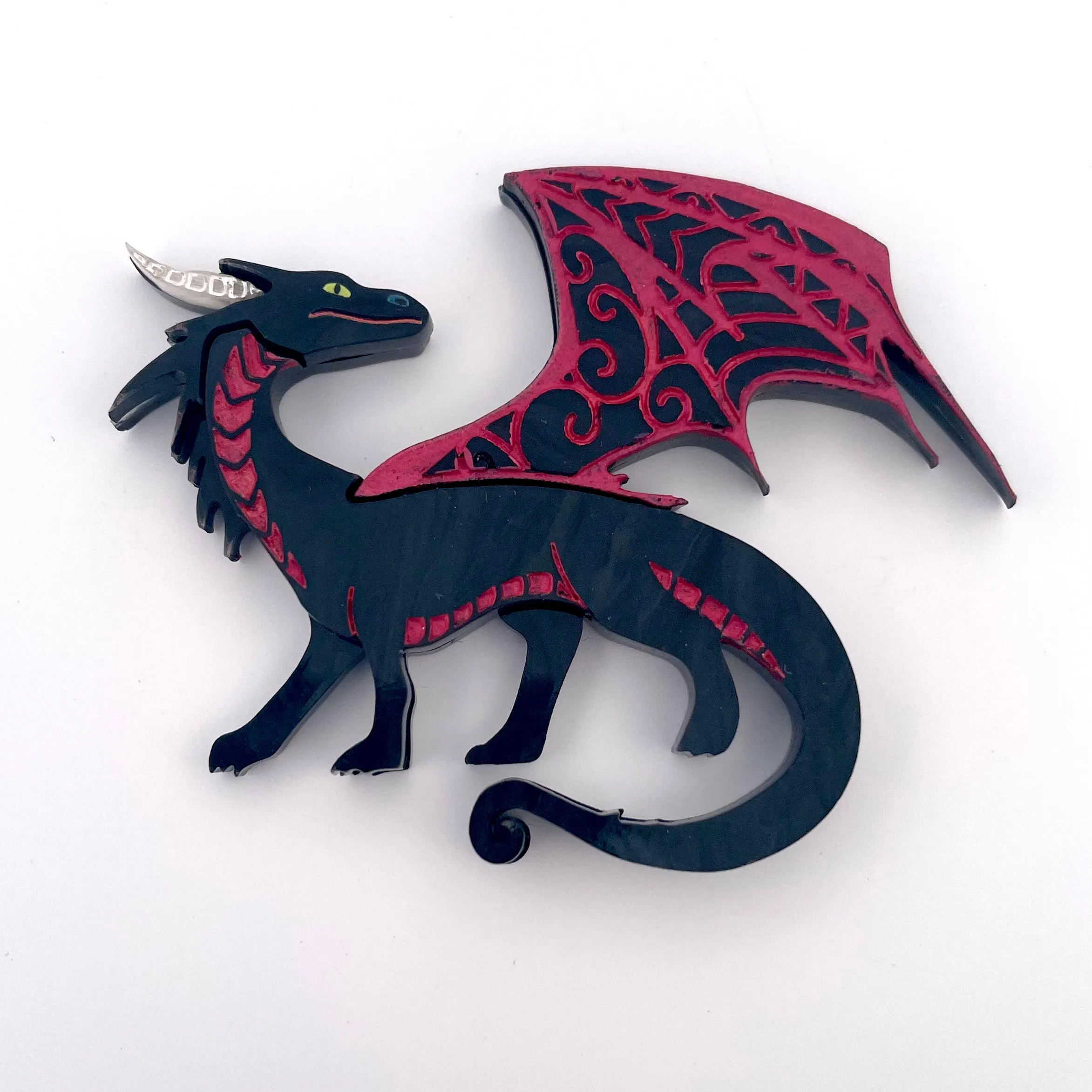 Black Dragon - Brooch