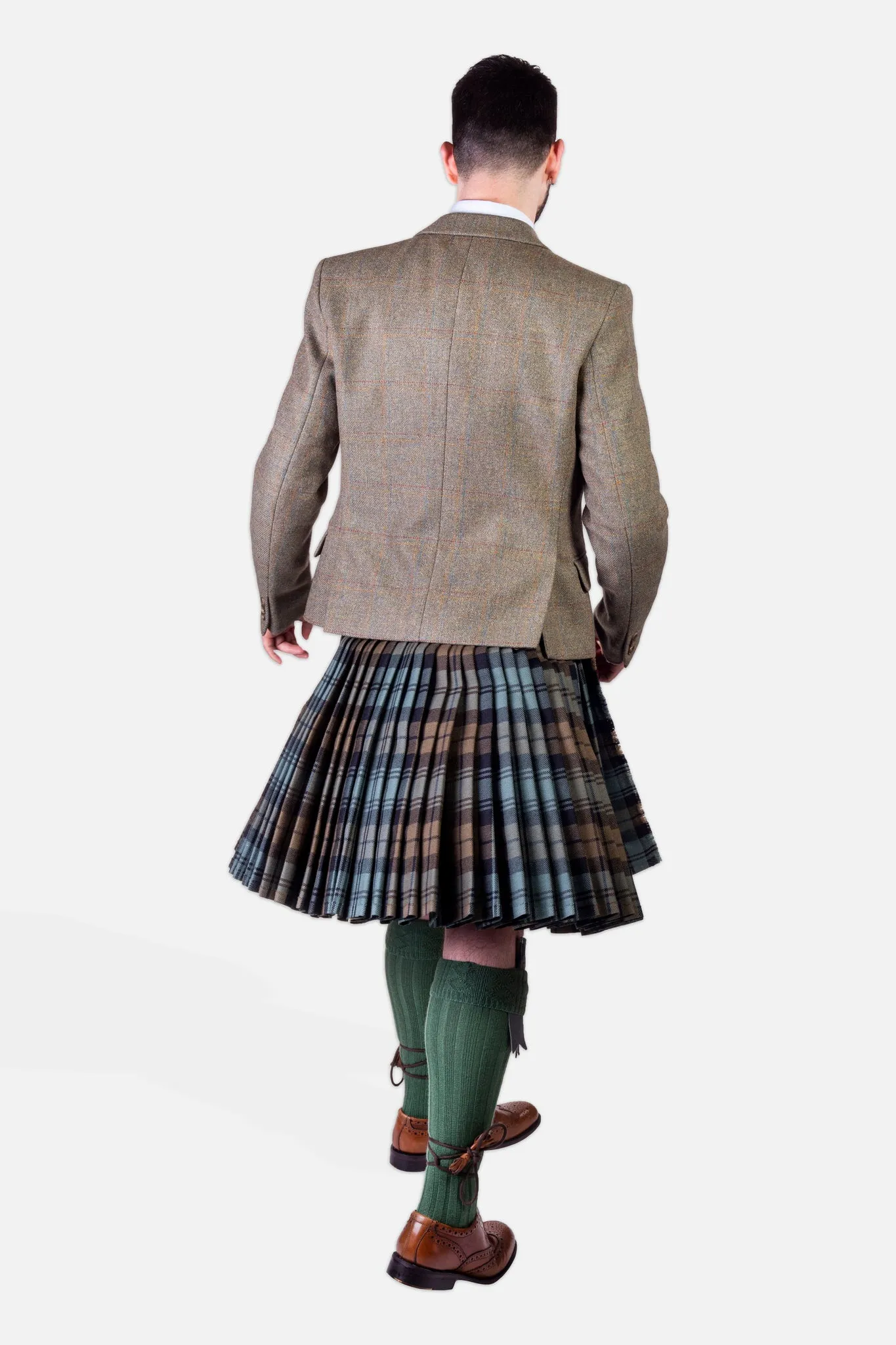 Black Watch Weathered / Lovat Nicolson Tweed Kilt Hire Outfit