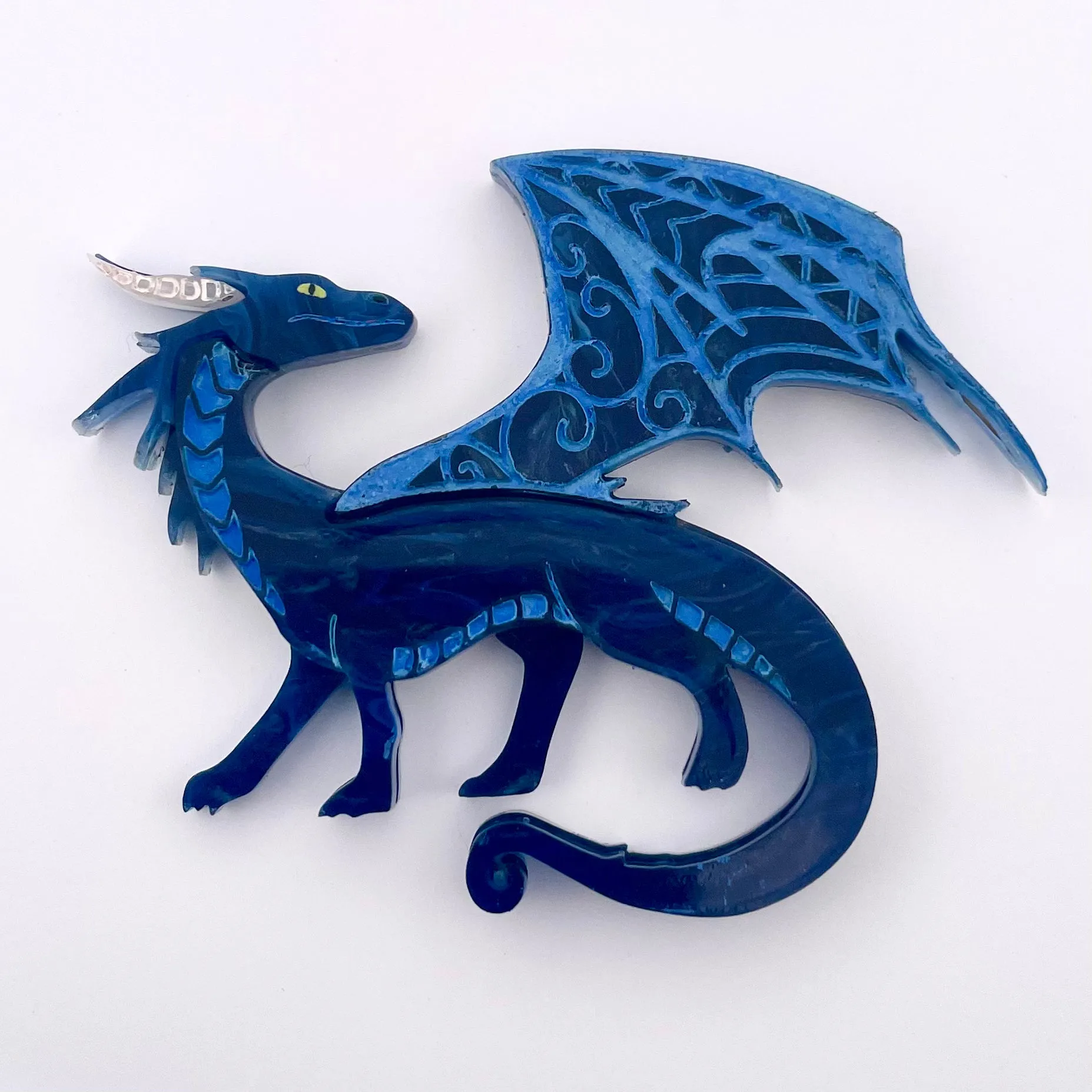 Blue Dragon - Brooch