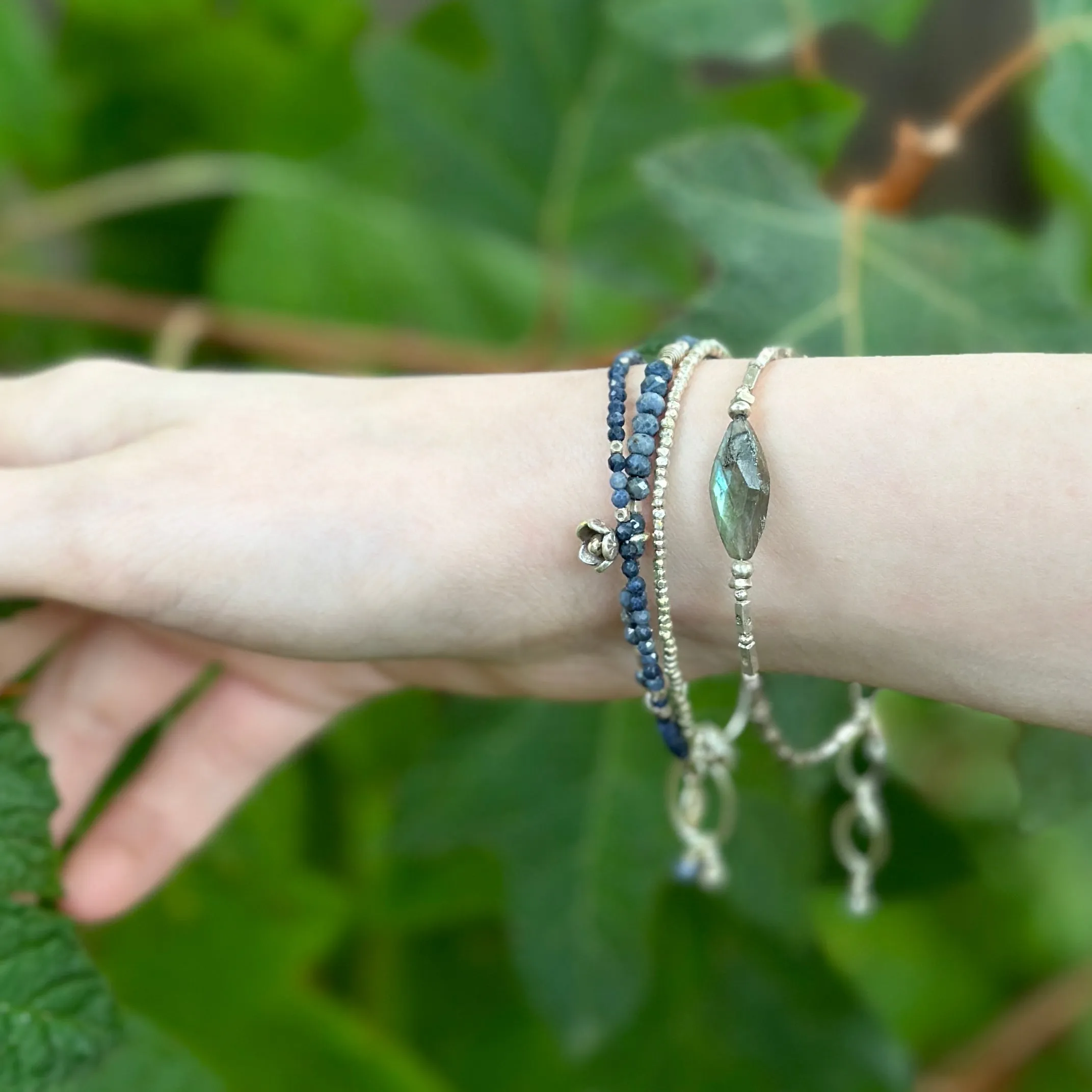 Blue Lily Bracelet