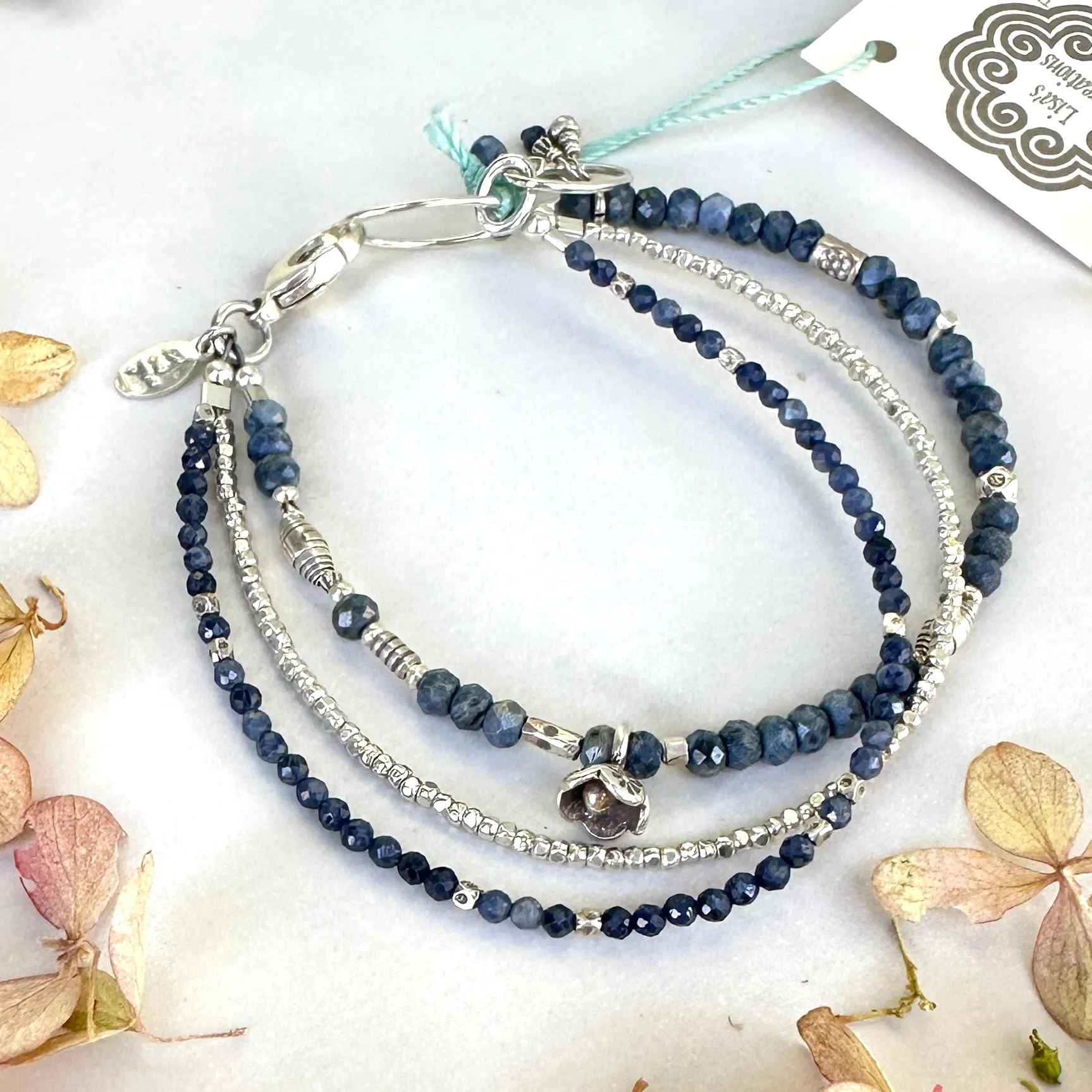 Blue Lily Bracelet