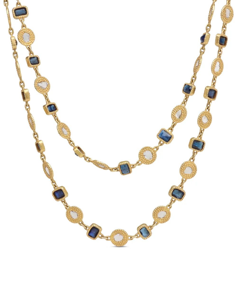 Blue Sapphire Opera Necklace