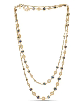 Blue Sapphire Opera Necklace