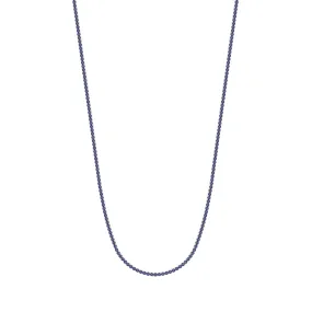 Blue Sapphire Tennis Necklace