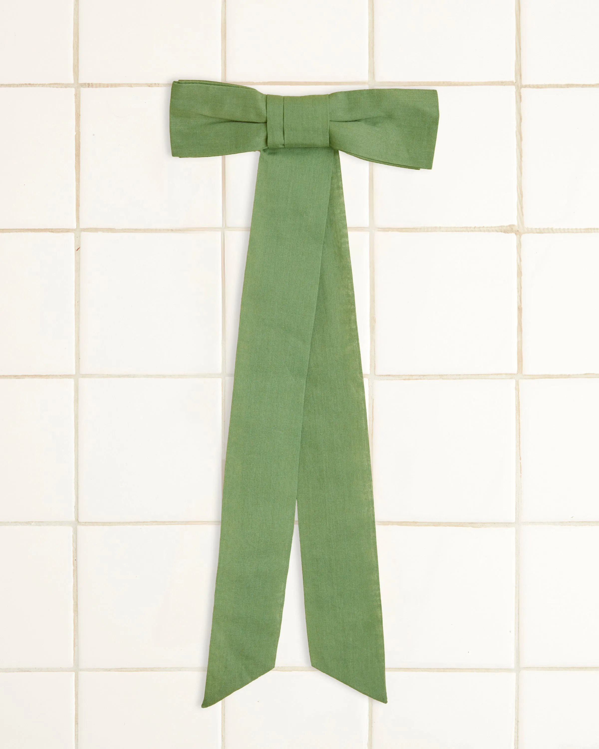 Bow Barrette - Green