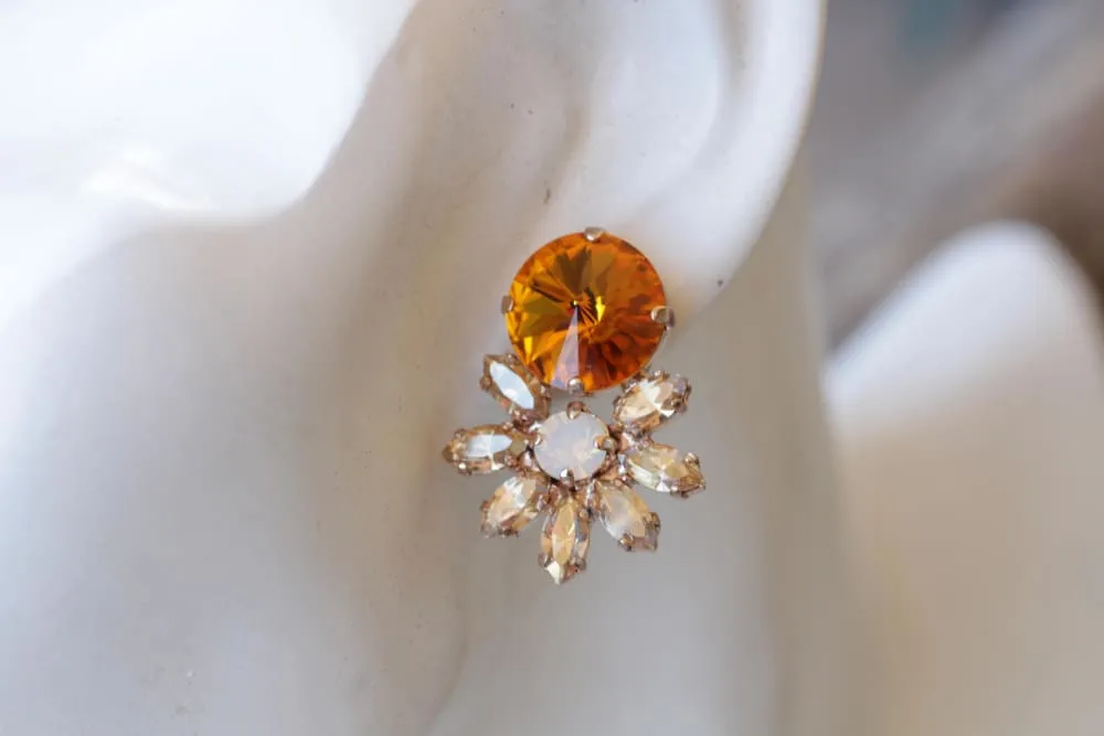 BRIDAL TOPAZ EARRINGS