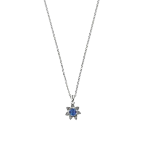 Brighton Women's Everbloom Sunflower September Sapphire Necklace