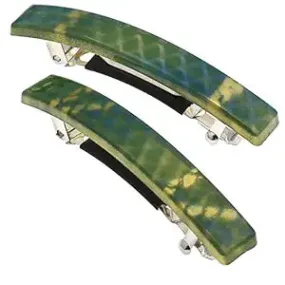 Camila Paris Hair Barrette Green Cp3032 2ct