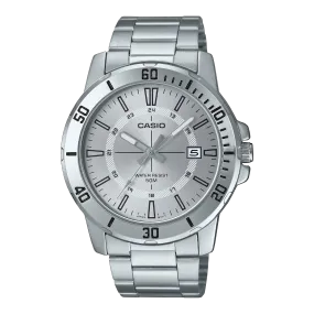 Casio Enticer Silver Stainless Steel Men's Watch| MTP-VD01D-7CVUDF