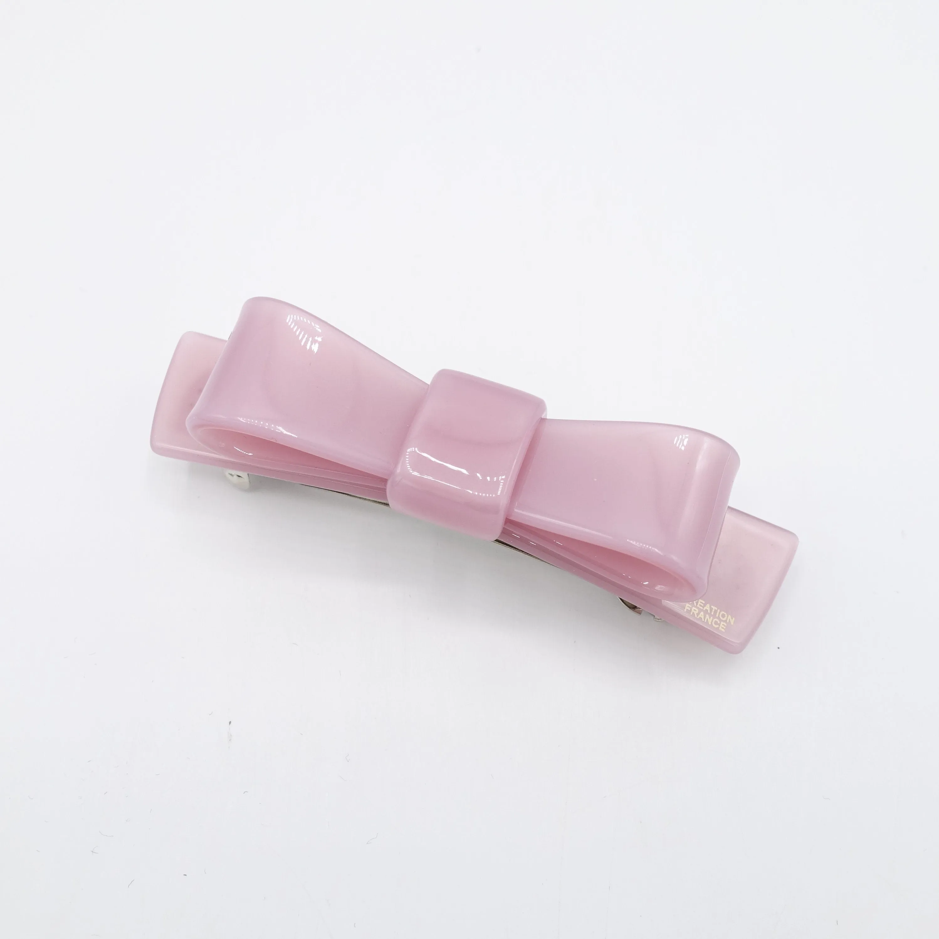 cellulose acetate bow hair barrette