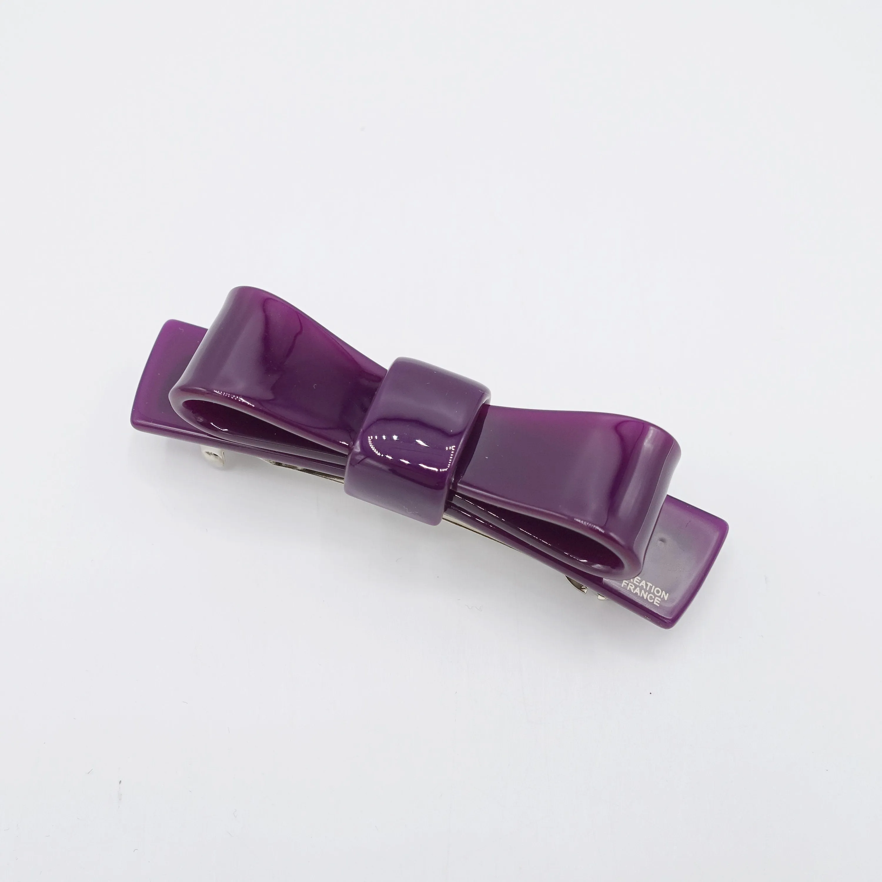 cellulose acetate bow hair barrette