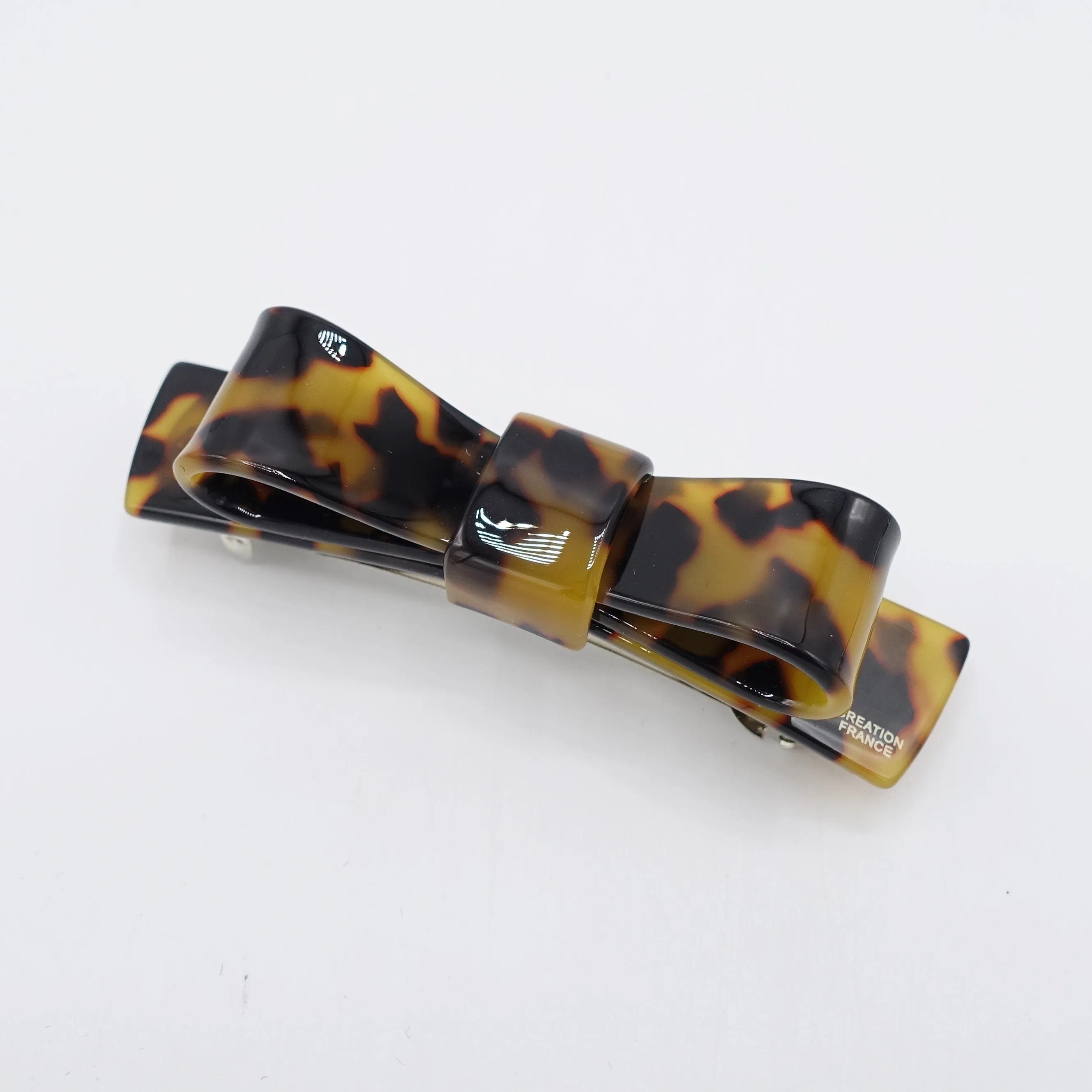 cellulose acetate bow hair barrette