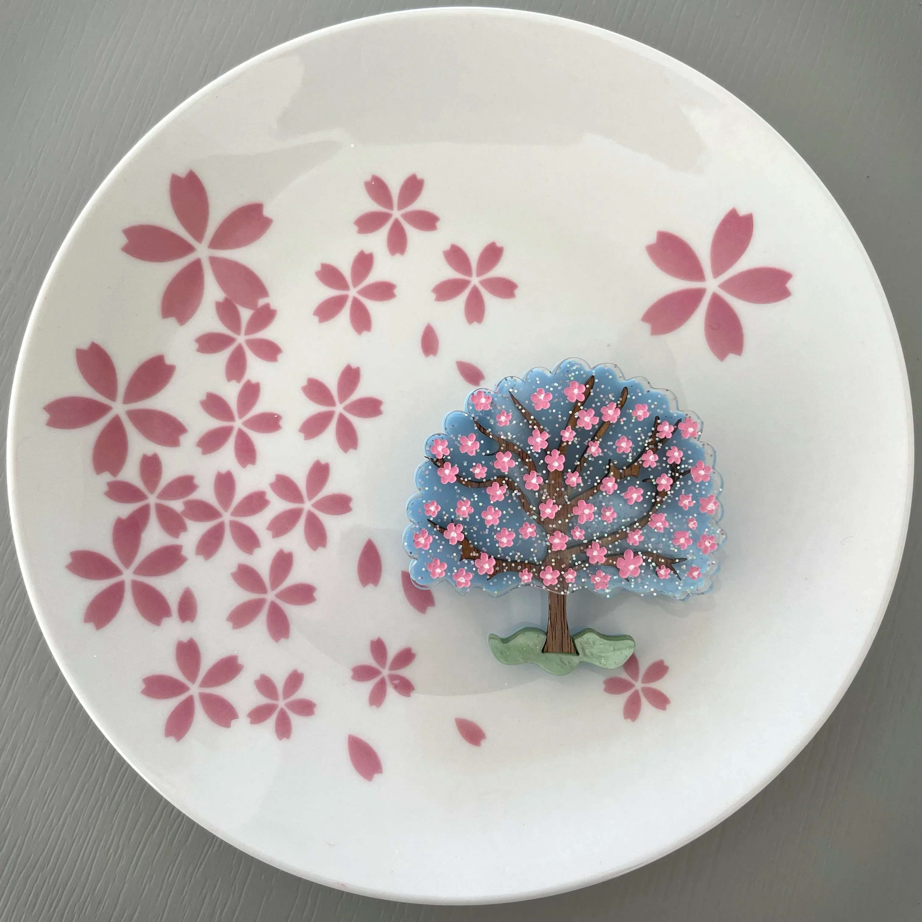 Cherry Blossom tree - Brooch - Set of 4