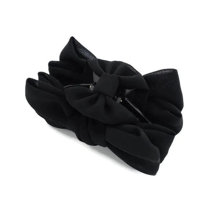 Chiffon Black hair Bow Series Bow claw,Bow barrette,Bow banana clip Spring Summer Hair Accessories for Women