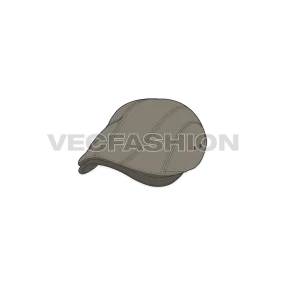 Classic Flat Cap Vector