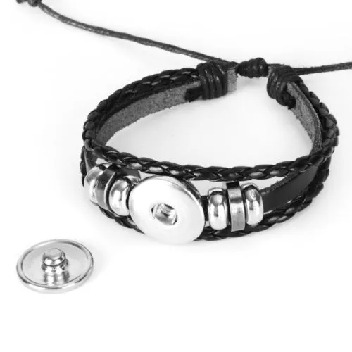 Classy Men Cancer Zodiac Symbol Bracelet