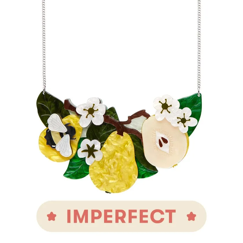 Compare the Pear Statement Necklace (IMPERFECT)