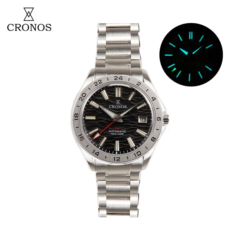 Cronos 39mm NH34 GMT Men Watch L6029