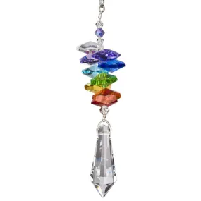 Crystal Cascades- Moonlight Blue & Rainbow Sun Catchers Rainbowmakers