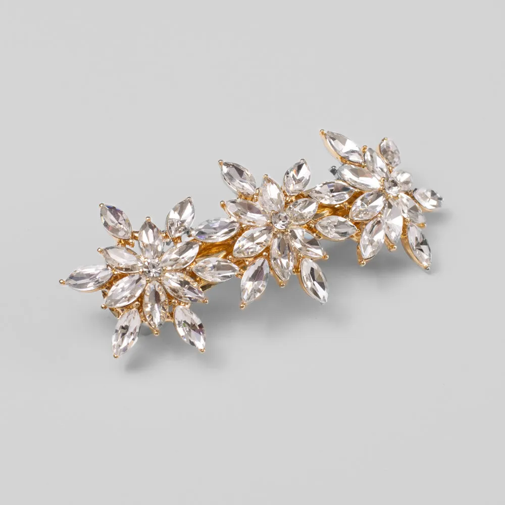 Crystal Floral Burst Barrette