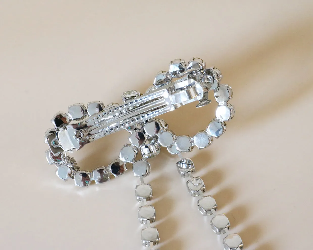 Crystal Ribbon Barrette