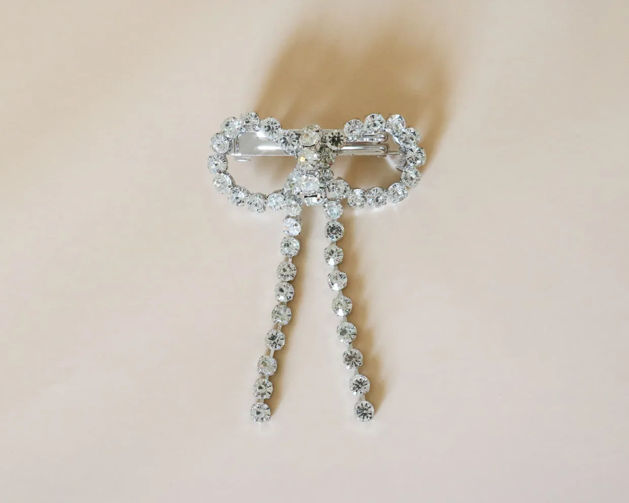 Crystal Ribbon Barrette