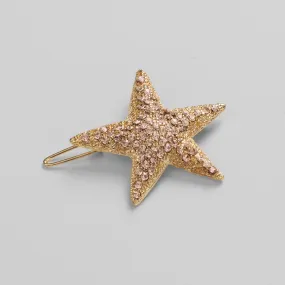 Crystal Starfish Hair Clip