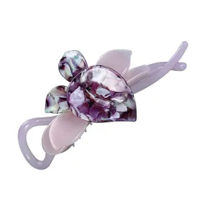 Crystalmood Cellulose Acetate Twist Hair Barrette Leaves