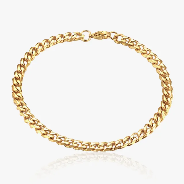 Cuban Bracelet (Gold) 5MM