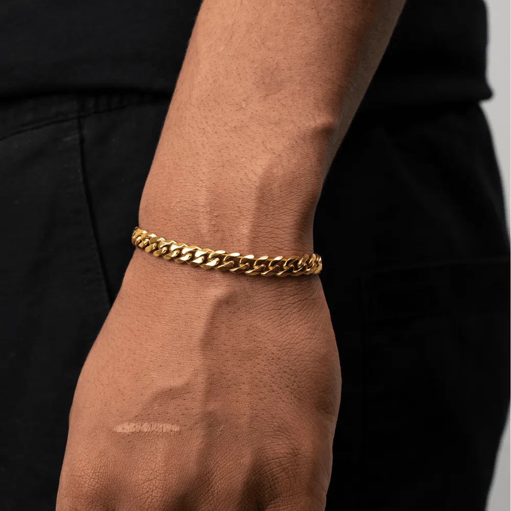 Cuban Bracelet (Gold) 5MM