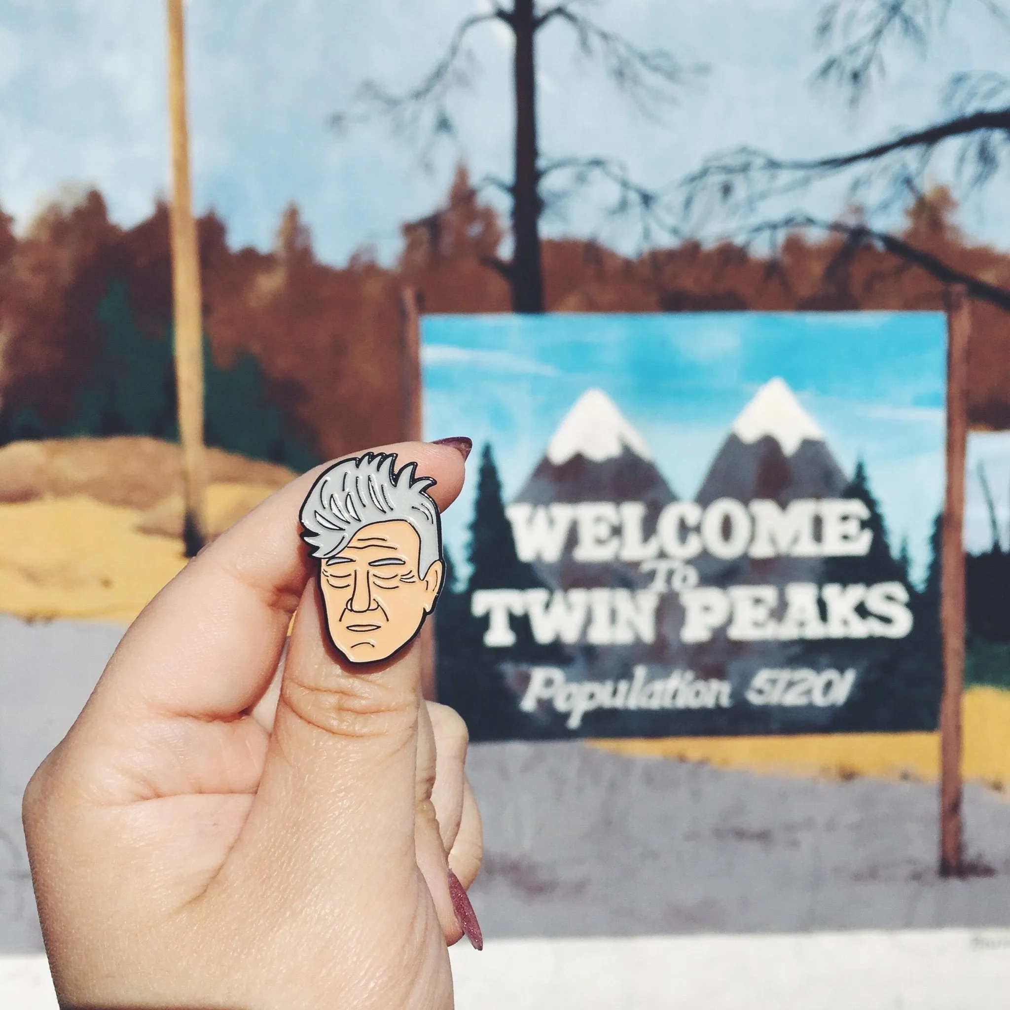 David Lynch Enamel Pin